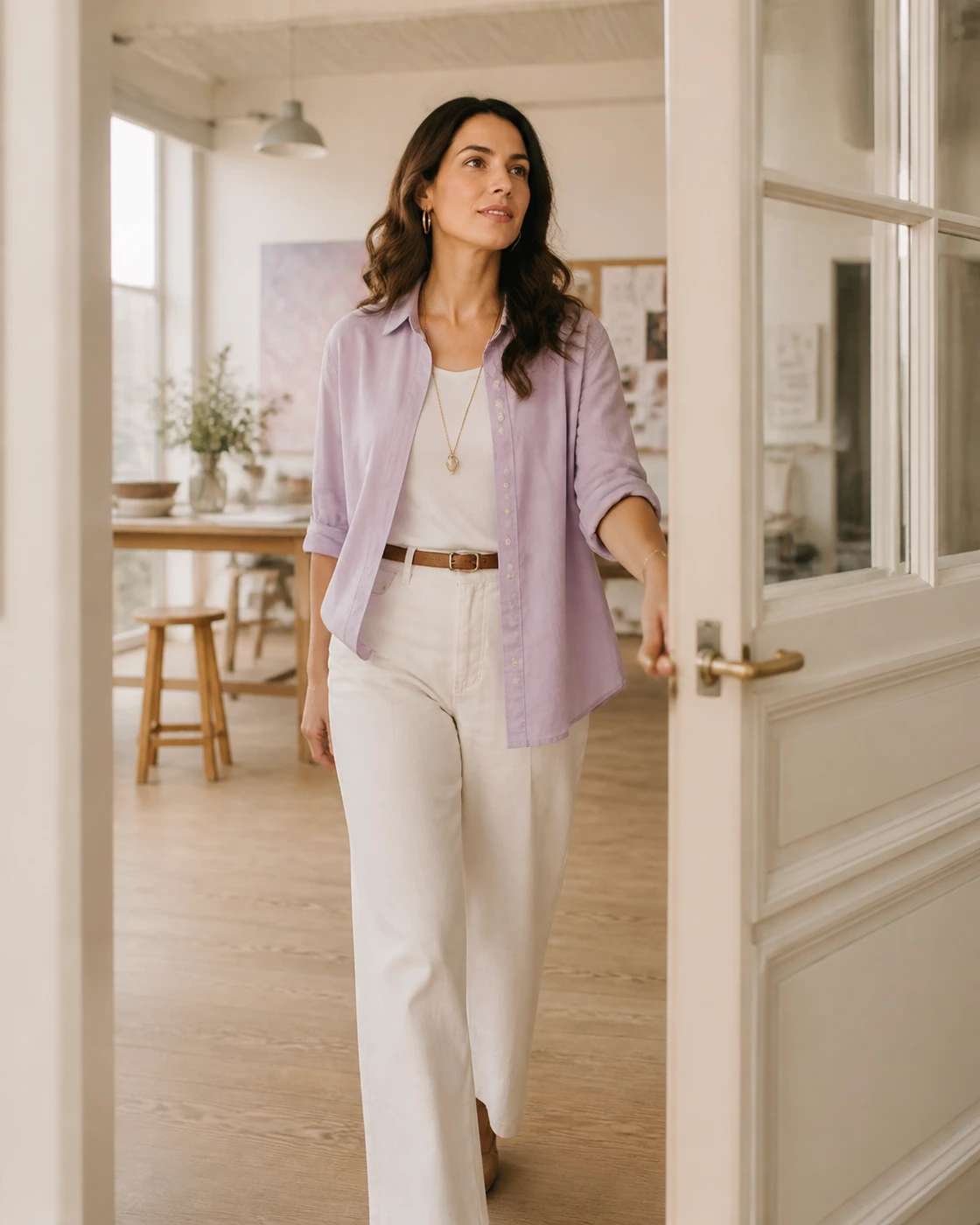 Woman moving confidently into a new chapter